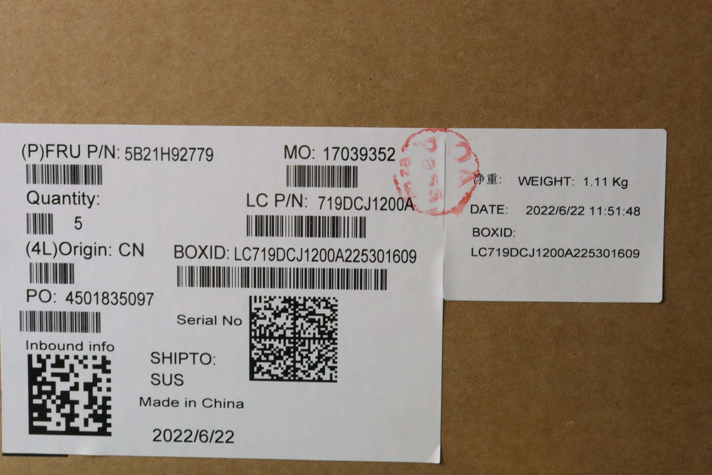 Lenovo System Board, L 82SG, R7-5825U, UMA, 16GB, WIN - 5B21H92779