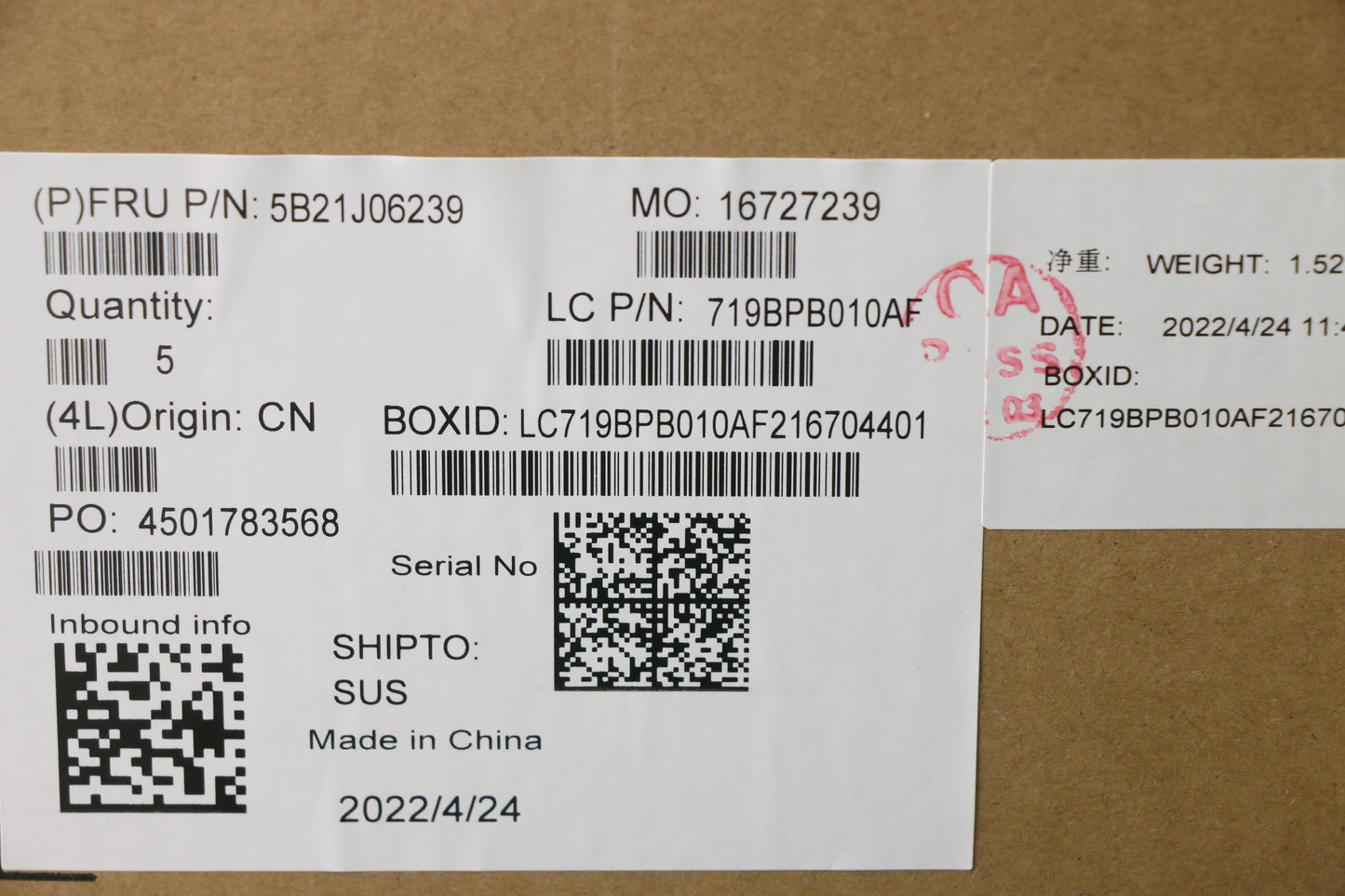 Lenovo Motherboard with i5-1135G7, UMASSDNDLWINNAYd2L3yA - 5B21J06239