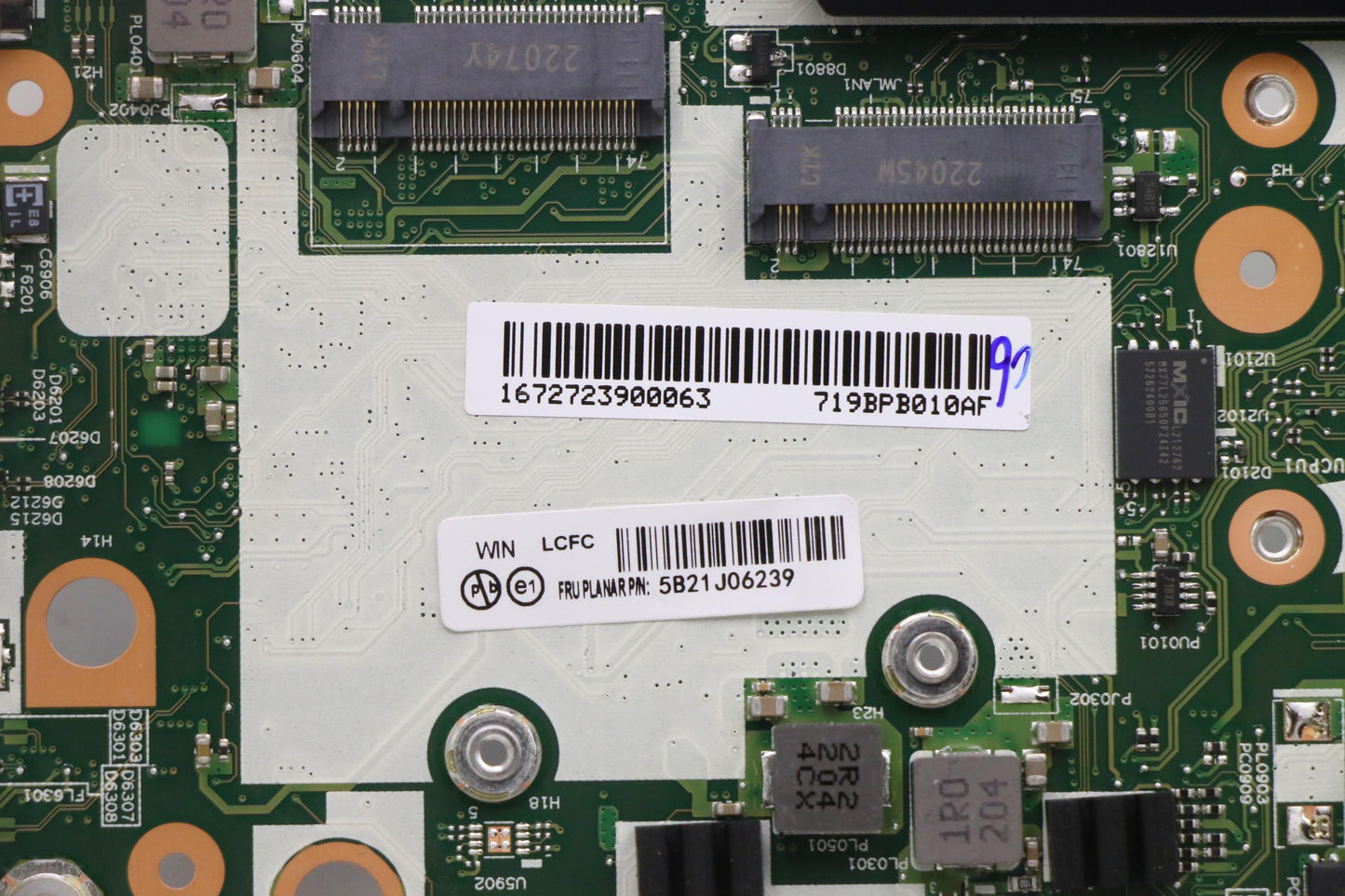 Lenovo Motherboard with i5-1135G7, UMASSDNDLWINNAYd2L3yA - 5B21J06239