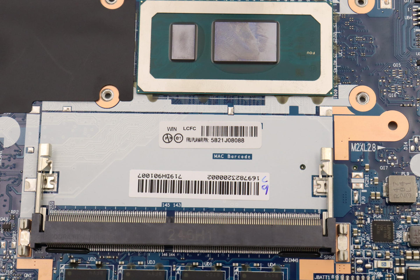 Lenovo Motherboard i5-1235U, 8GB RAM, AX211, Windows DPK - 5B21J08088