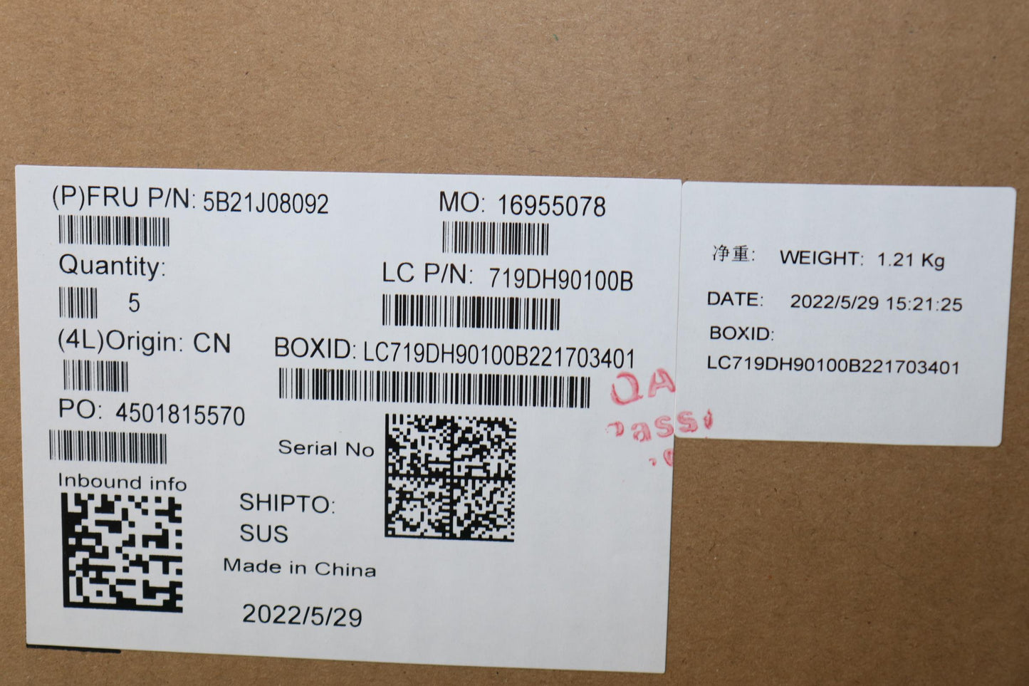 Lenovo Bdplanar I71255Uixeg8G Win Na - 5B21J08092