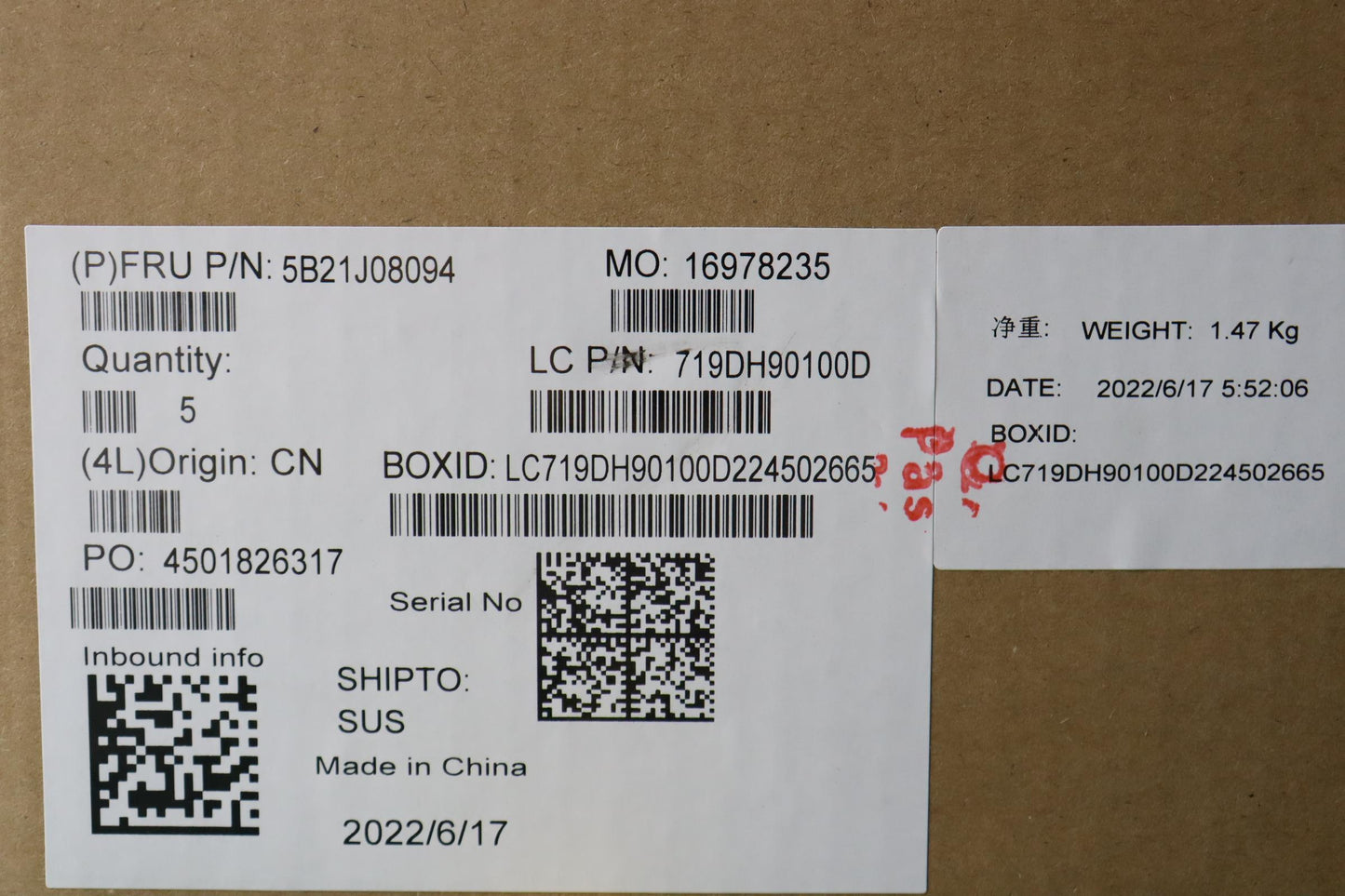Lenovo Bdplanar I51235Umx550 8Gnok Na - 5B21J08094