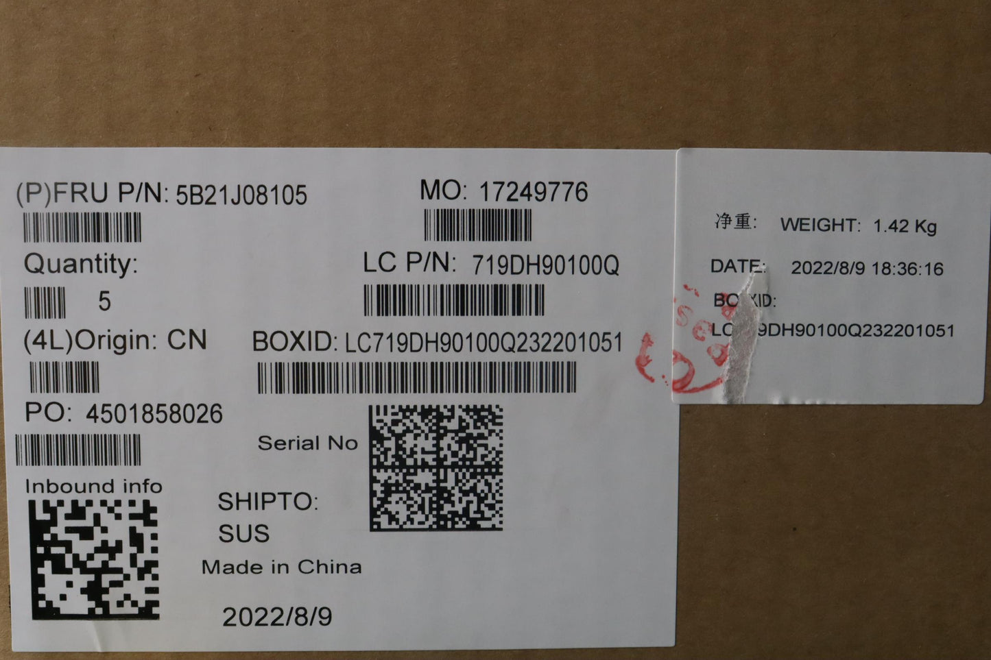 Lenovo Bdplanar I51240P Iris8G Winnay - 5B21J08105