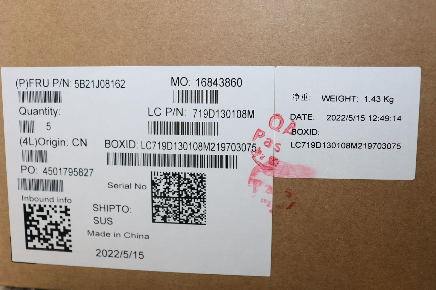 Lenovo Bdplanar I7-1165G78Gt500Ax201N - 5B21J08162