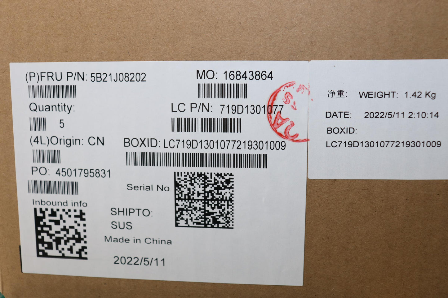 Lenovo Motherboard with i7-1185G7, 16GB RAM, Discrete Graphics, TPM, Windows - 5B21J08202