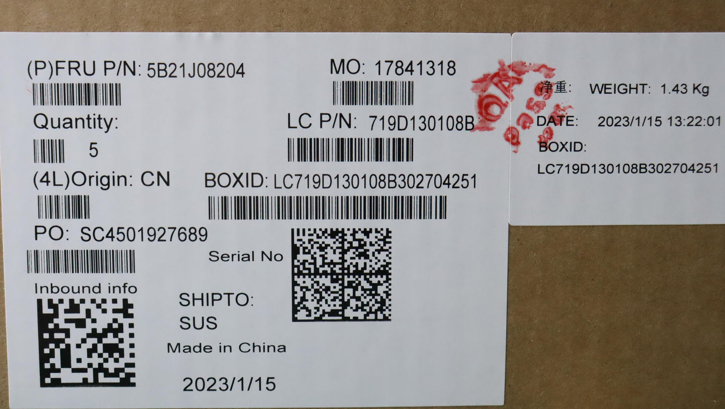 Lenovo Bdplanar I7-1185G716Gdis201Vpn - 5B21J08204