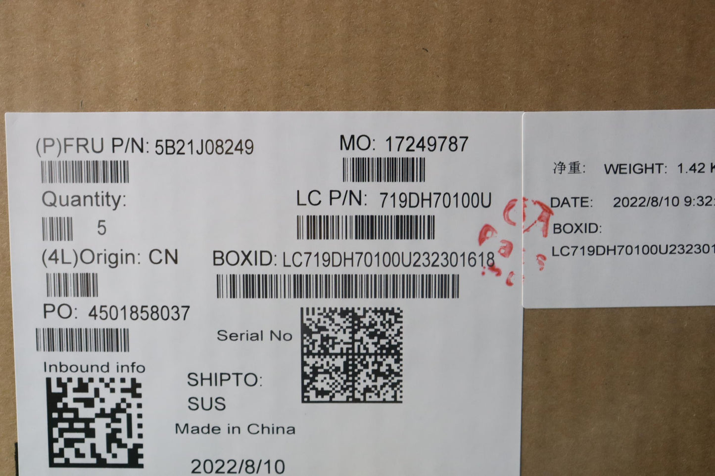 Lenovo Bdplanar I71260Pirxe8Gwinnaft2 - 5B21J08249
