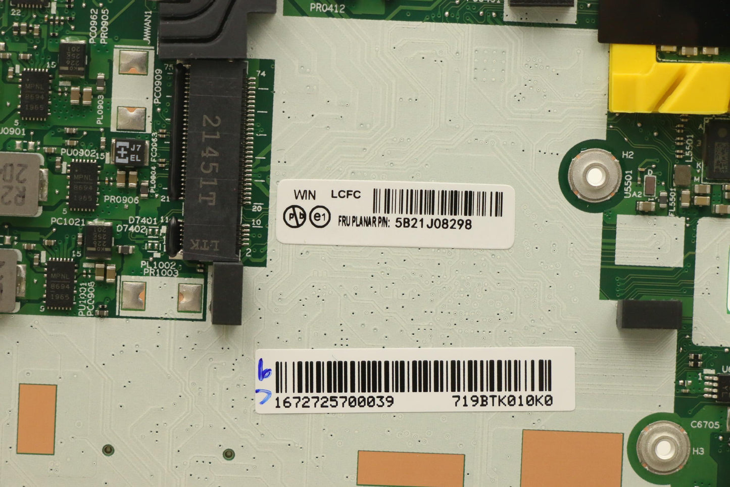 Lenovo Bdplanar I7-1165G7,8G,Ax201Ndl - 5B21J08298