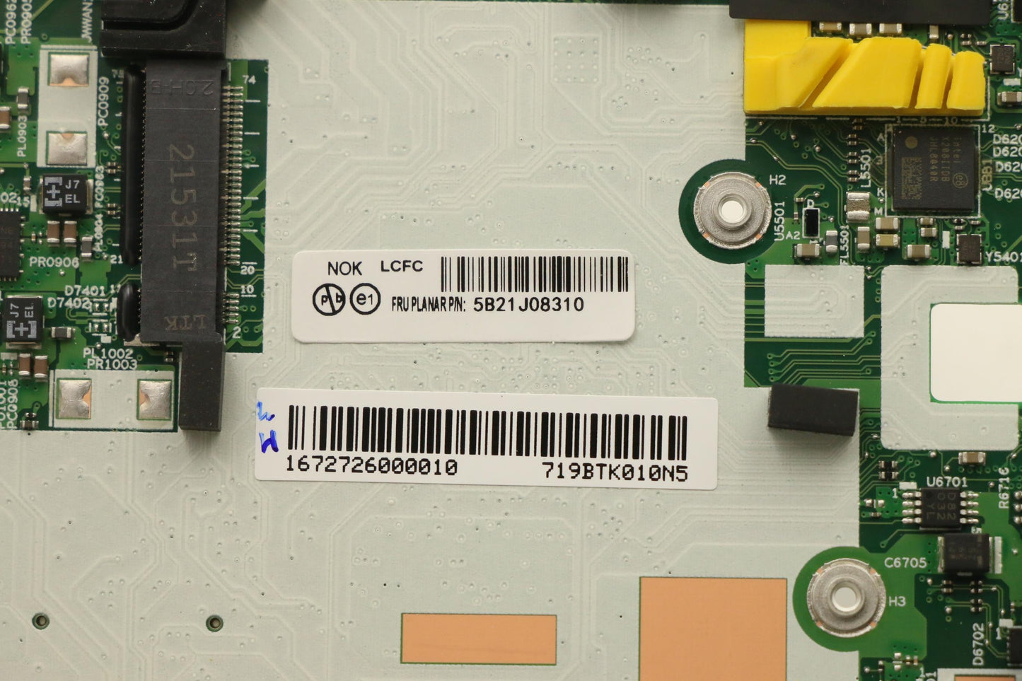 Lenovo Bdplanar I7-1165G7,16G,Ax201Nd - 5B21J08310