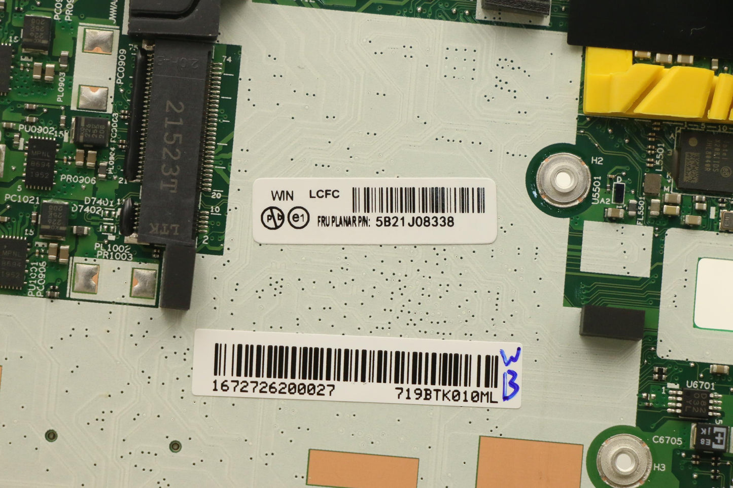 Lenovo Bdplanar I7-1165G716Gdisax201N - 5B21J08338