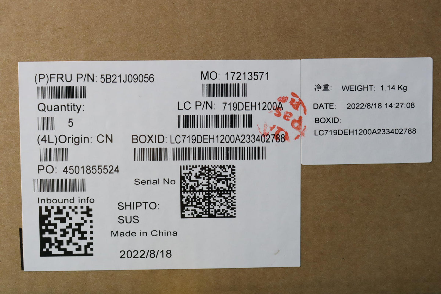 Lenovo Bdplanar Mb L82Tw Win I71255Uu - 5B21J09056