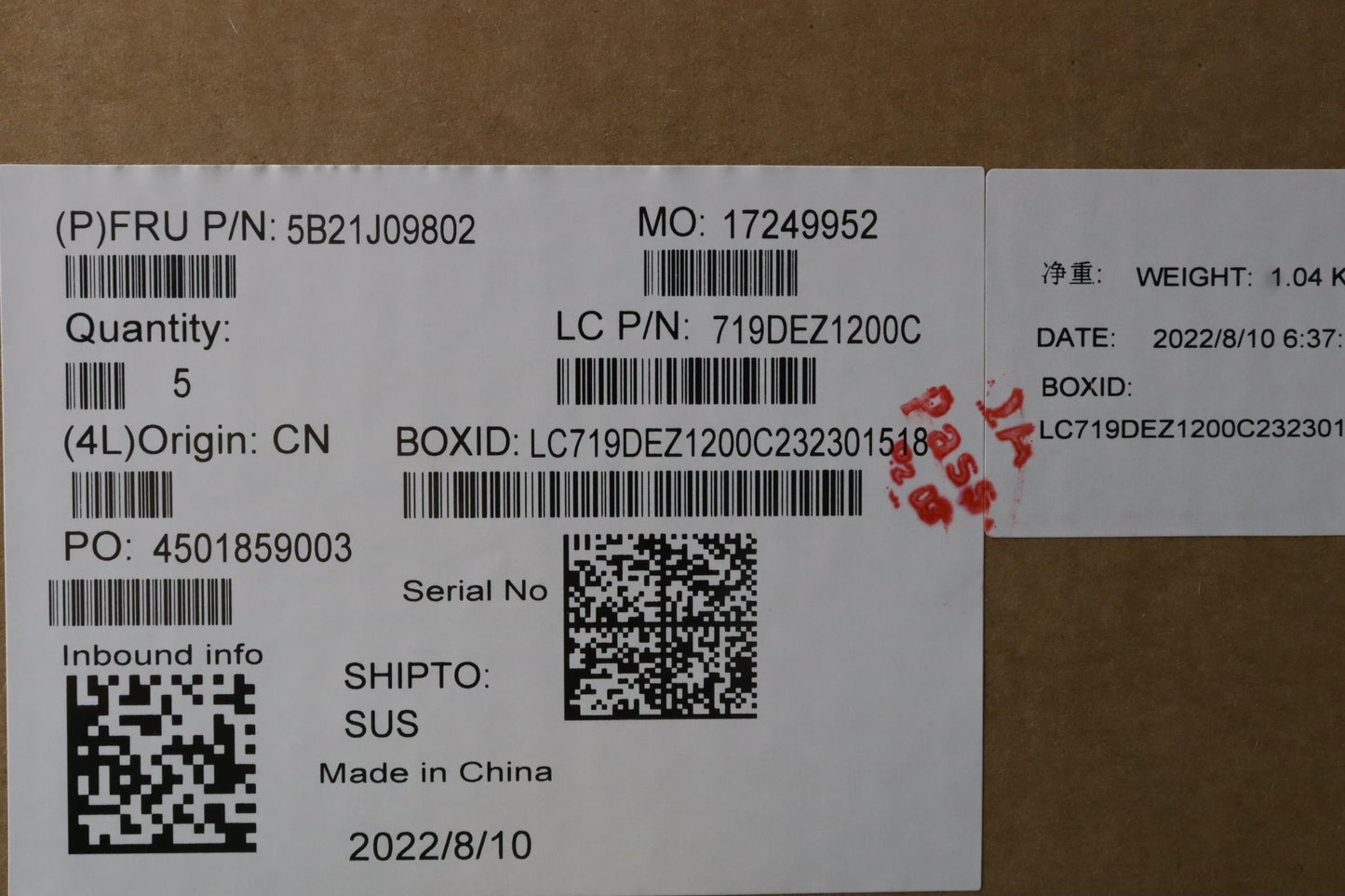 Lenovo Bdplanar Mb L82V7 Win N5030Uma - 5B21J09802