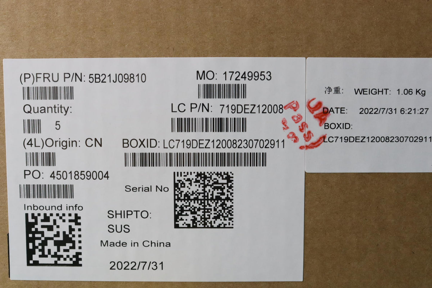 Lenovo Bdplanar Mb L82V7 Win N5030Uma - 5B21J09810