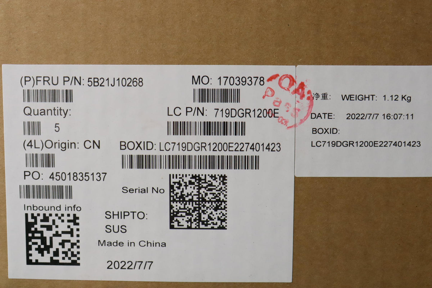 Lenovo Bdplanar Mb82Tki5125Rtx30504G1 - 5B21J10268