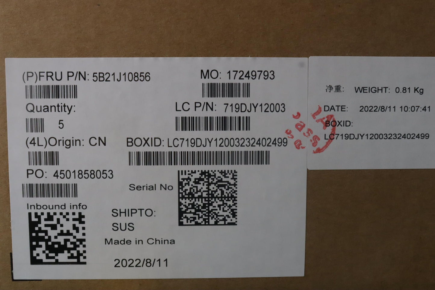Lenovo Bdplanar Mb L82U9 Win I51240Pu - 5B21J10856