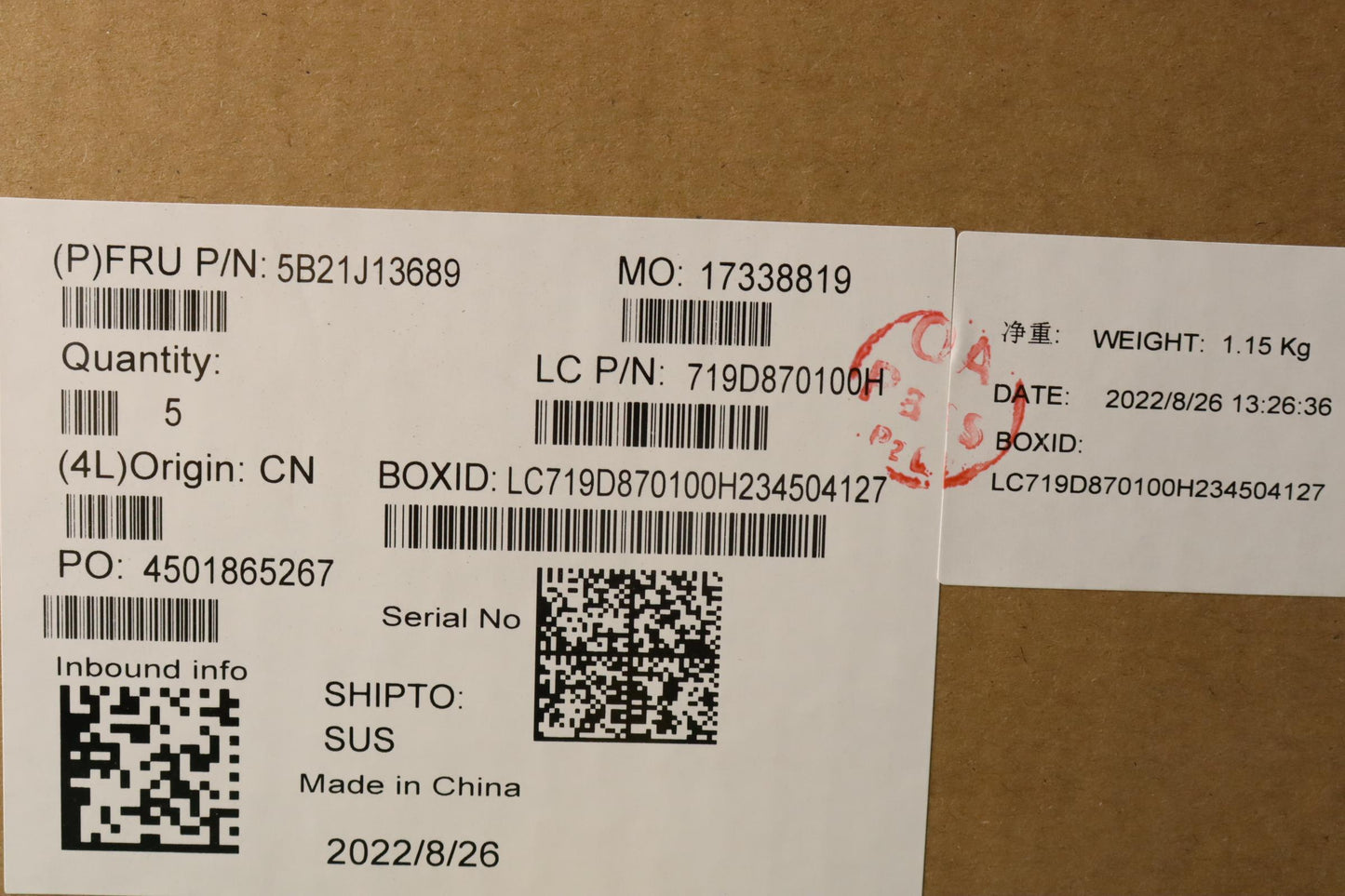 Lenovo Bdplanar Win,I51235U,8G,Ytpm2, - 5B21J13689