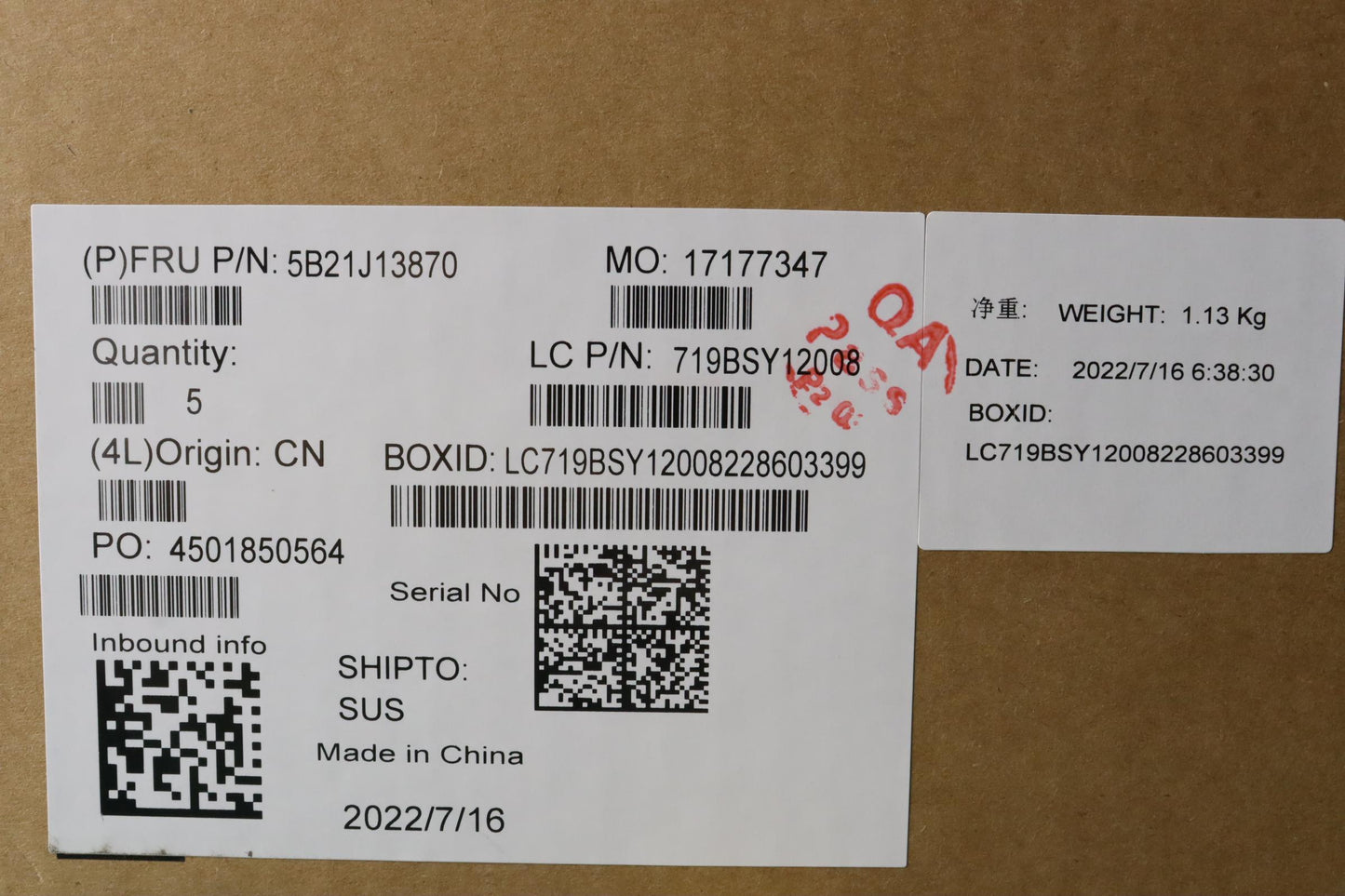 Lenovo Bdplanar Mbl82Ktwinr55500Uuma8 - 5B21J13870