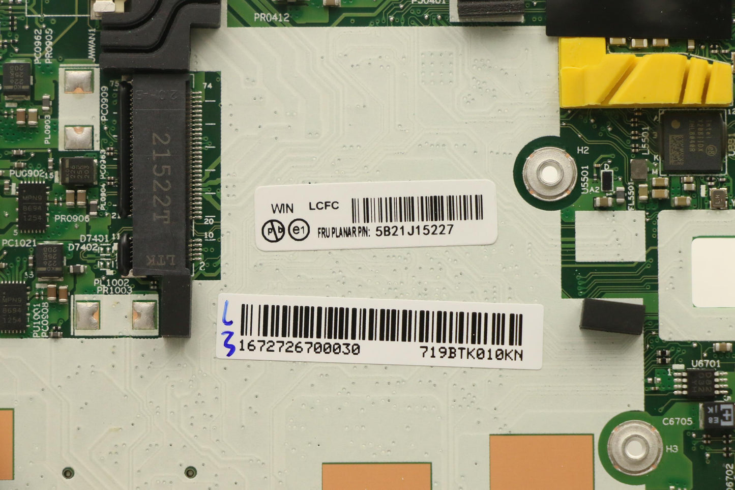 Lenovo Bdplanar I7-1185G716Gax201Vpnd - 5B21J15227