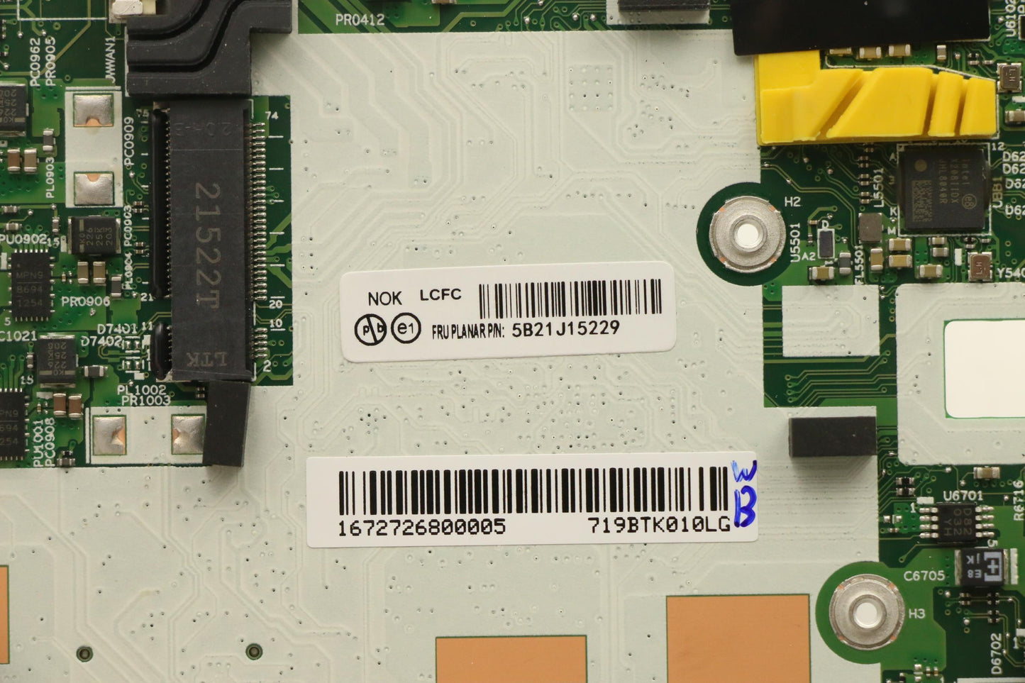 Lenovo Bdplanar I7-1185G716Gax201Vpnd - 5B21J15229