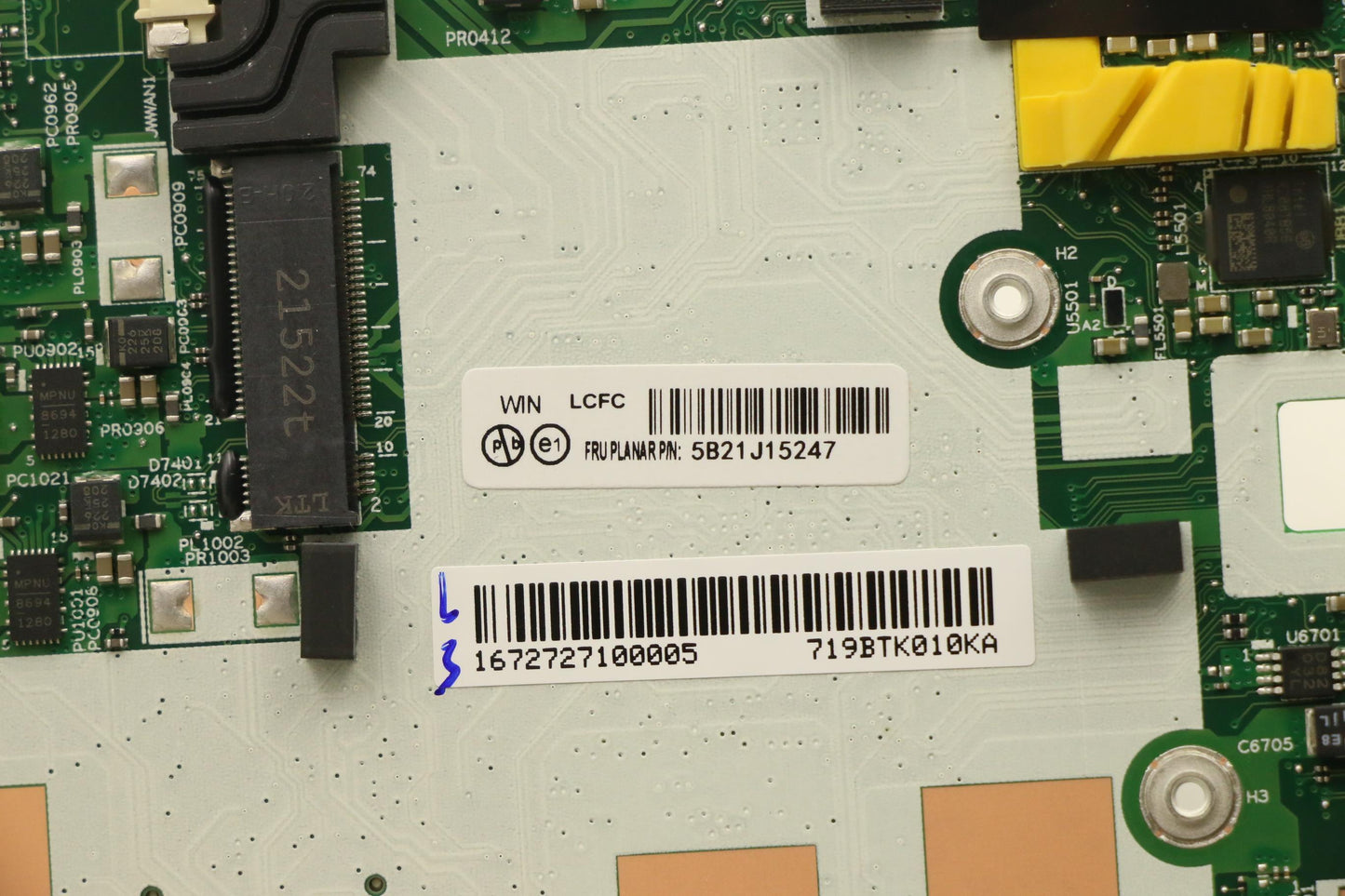 Lenovo Bdplanar I7-1185G78Gdis201Vpnd - 5B21J15247