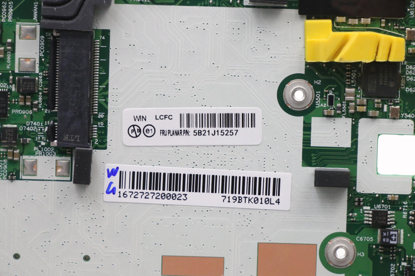 Lenovo Bdplanar I7-1185G716Gdis201Vpn - 5B21J15257