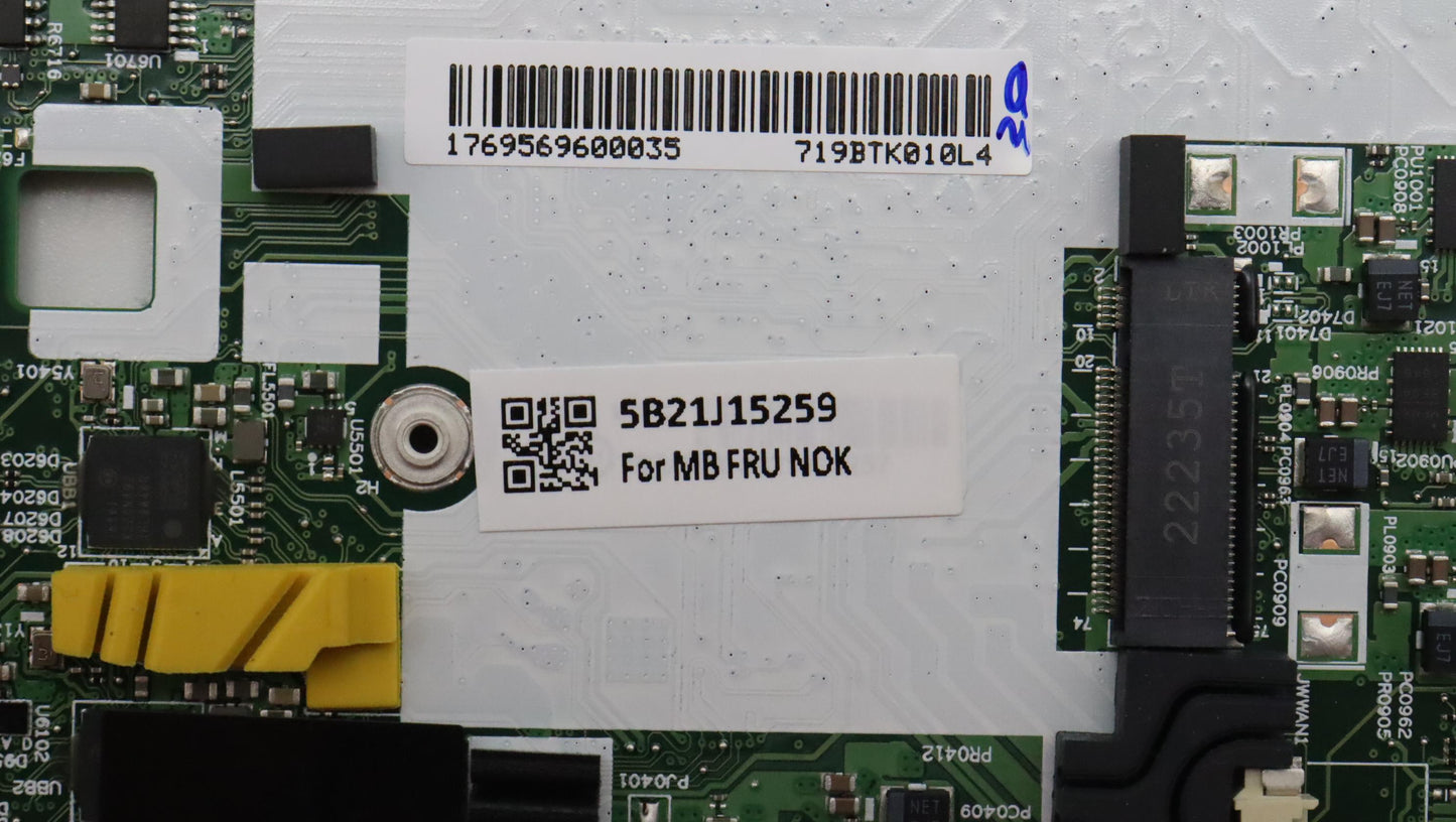Lenovo Bdplanar I7-1185G716Gdis201Vpn - 5B21J15259