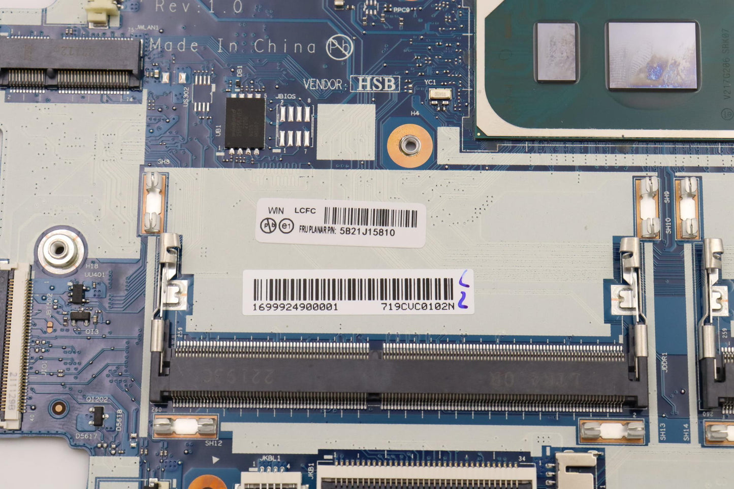 Lenovo BDPLANAR FLi3-1115G4 WIN, NAM, YTPdTP2YABIC - 5B21J15810