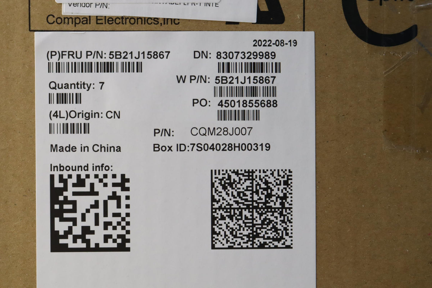 Lenovo Bdplanar I71265U,32G,Vpax211Yd - 5B21J15867