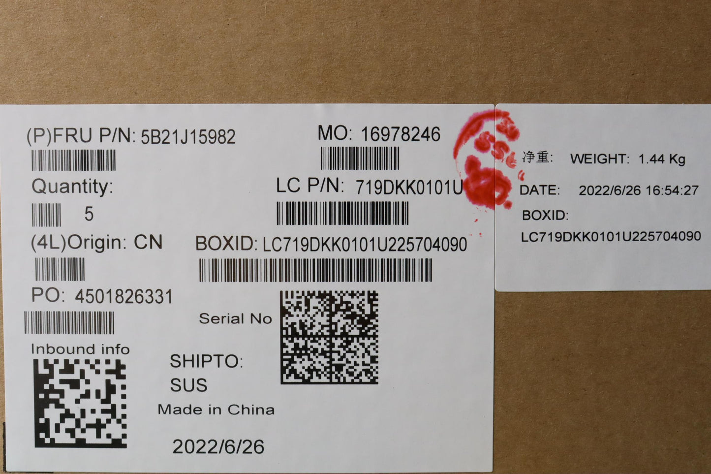 Lenovo Bdplanar Frr5Pro8Gbrz616Nplwin - 5B21J15982