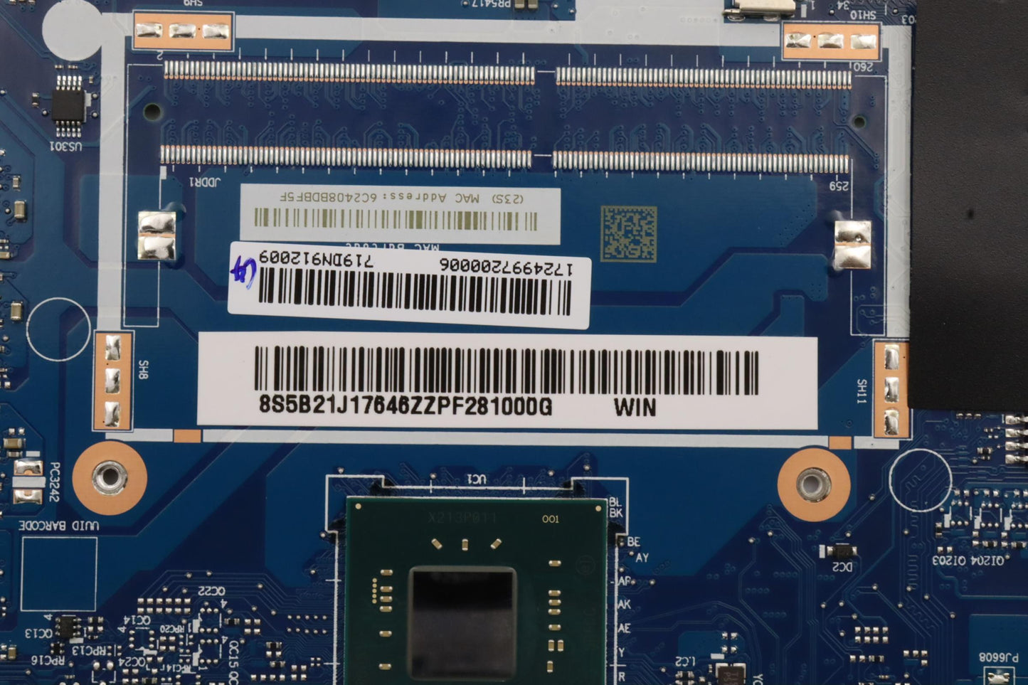 Lenovo Motherboard L82V6 with Intel N5030 Processor, 4GB RAM, 128GB eMMC Storage - 5B21J17646