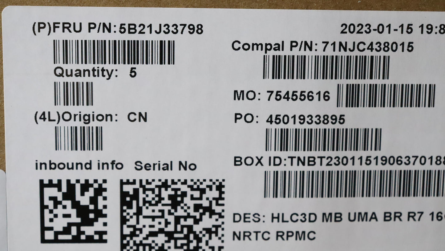 Lenovo Bdplanar Mb C 83B2 Nok R77730U - 5B21J33798