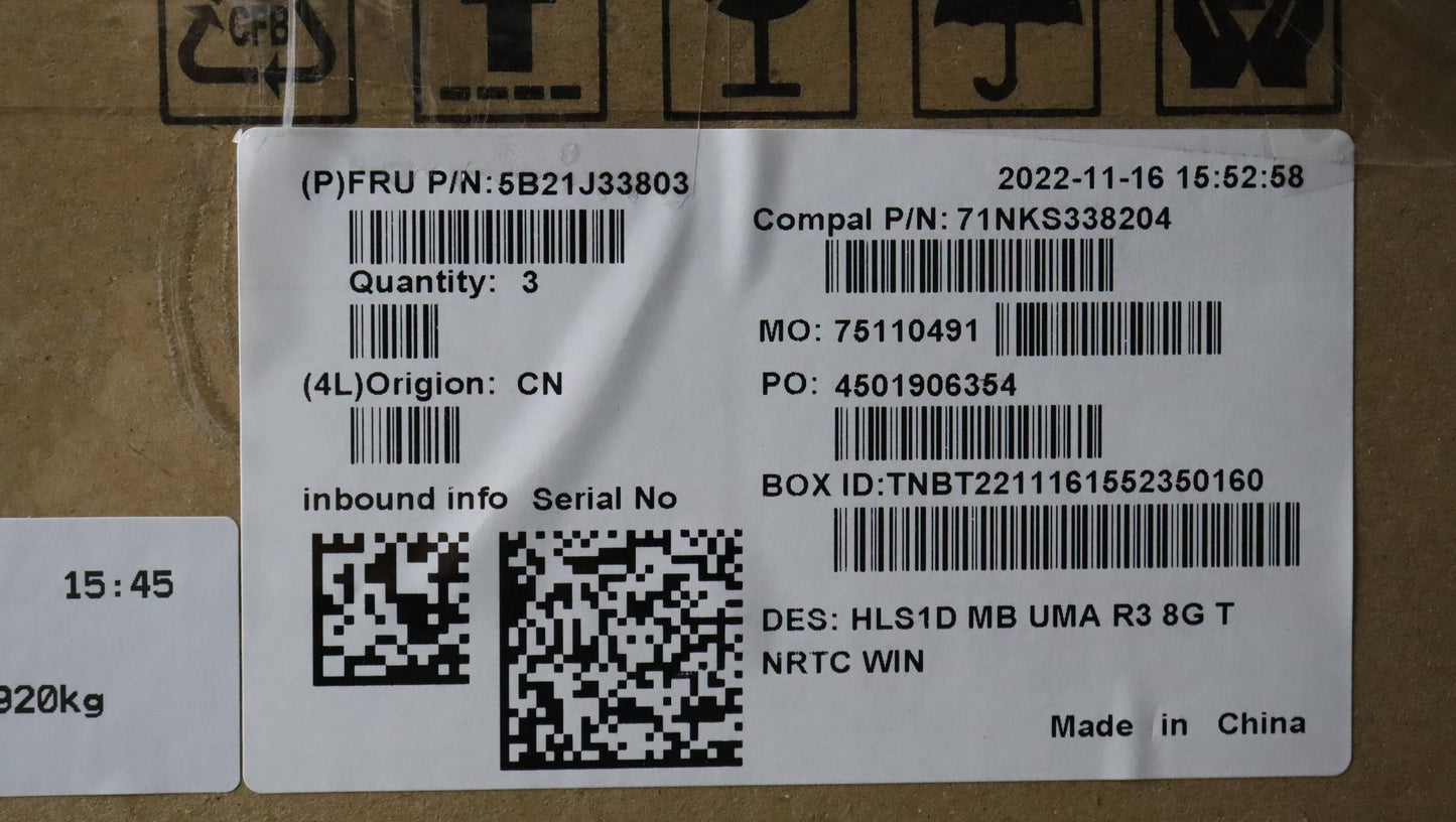 Lenovo Bdplanar Mb C82Vg Win R37320U_ - 5B21J33803