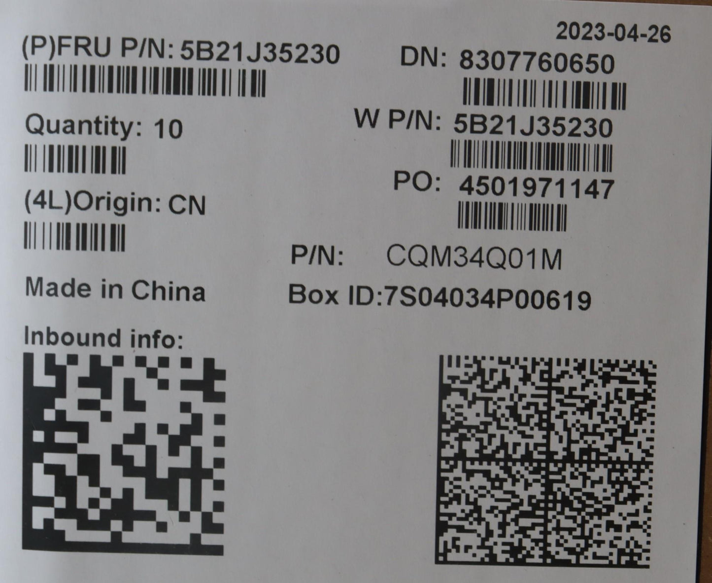 Lenovo Bdplanar Mb W 82Xx Win R77730U - 5B21J35230