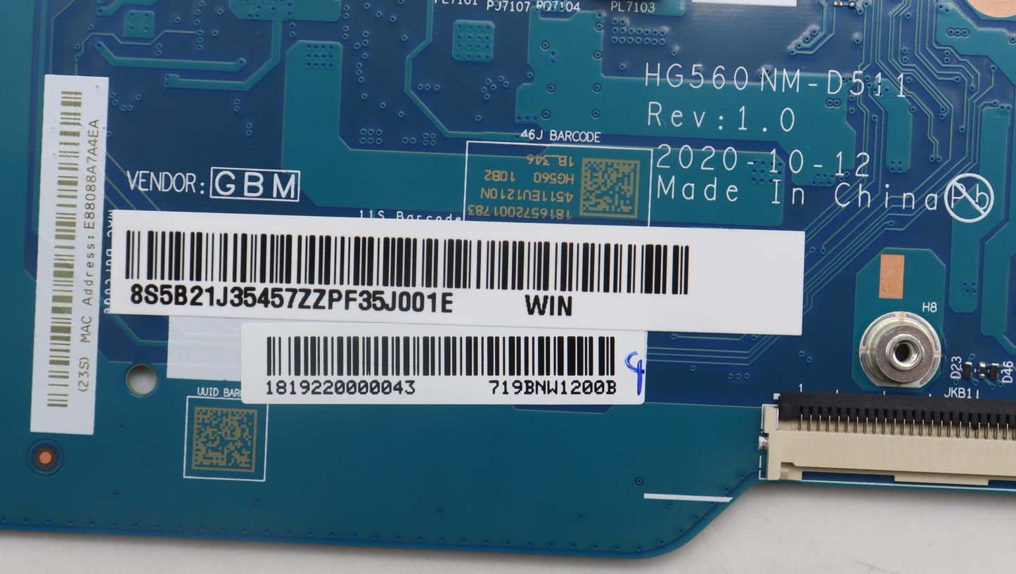 Lenovo Bdplanar Mbl82Hlwin I51135G7_U - 5B21J35457