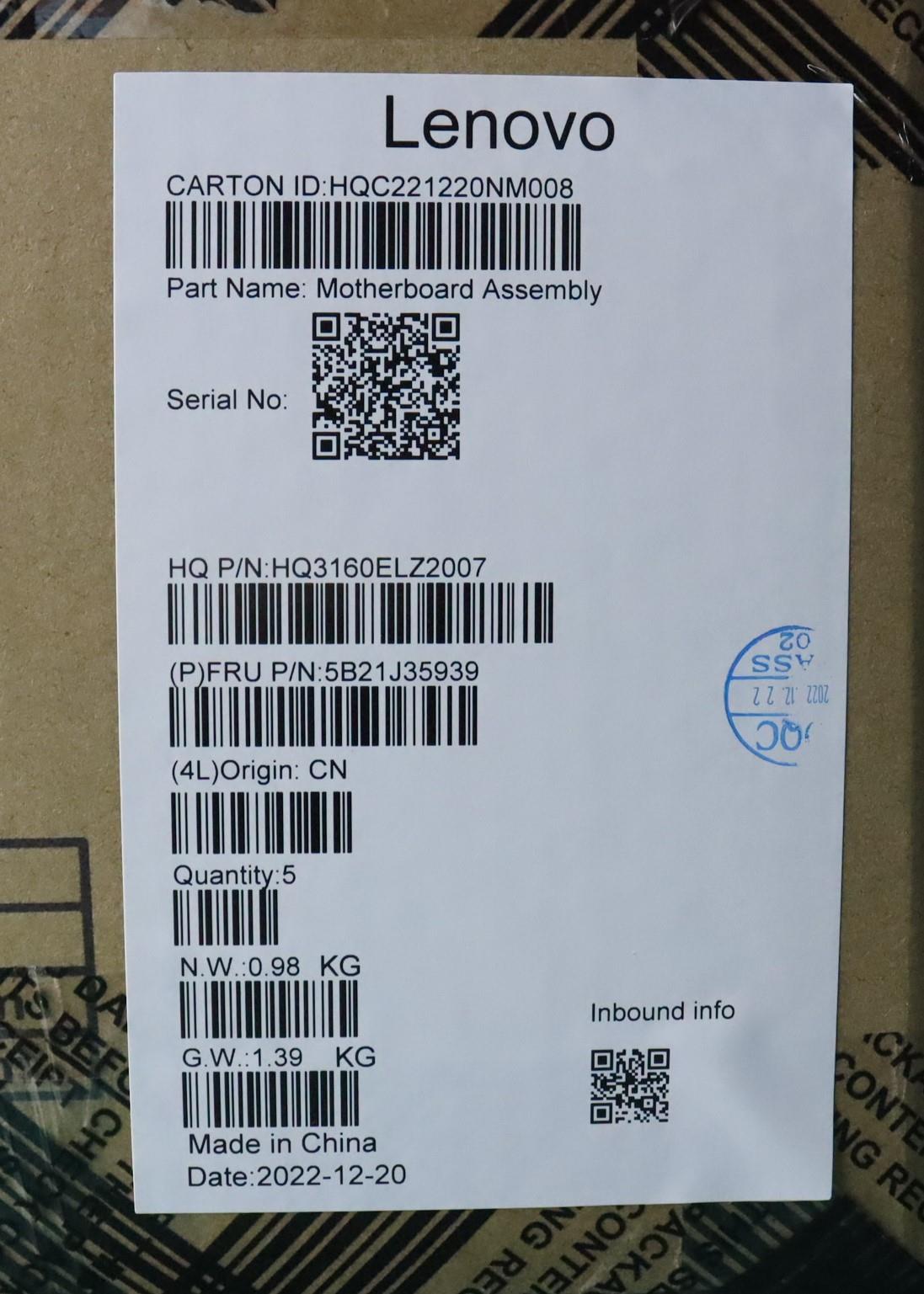 Lenovo Bdplanar Mb H82Wvi51340P_Uma_1 - 5B21J35939
