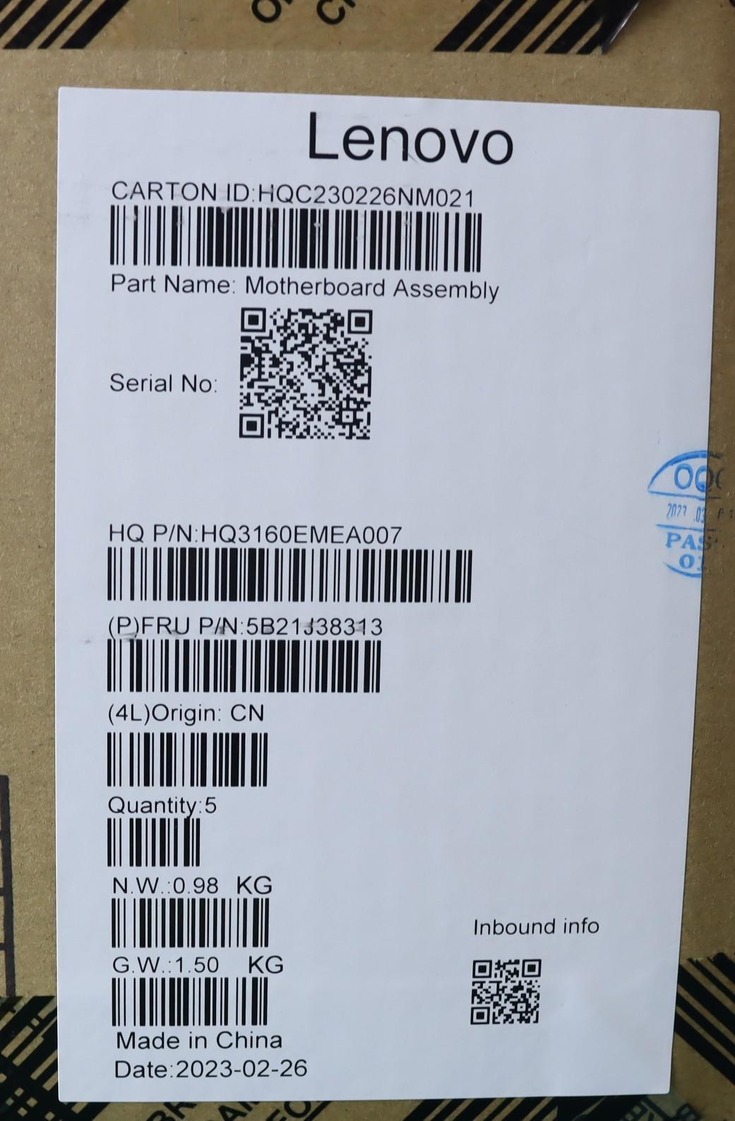 Lenovo Bdplanar Mbh83Al I513500Hrtx30 - 5B21J38313