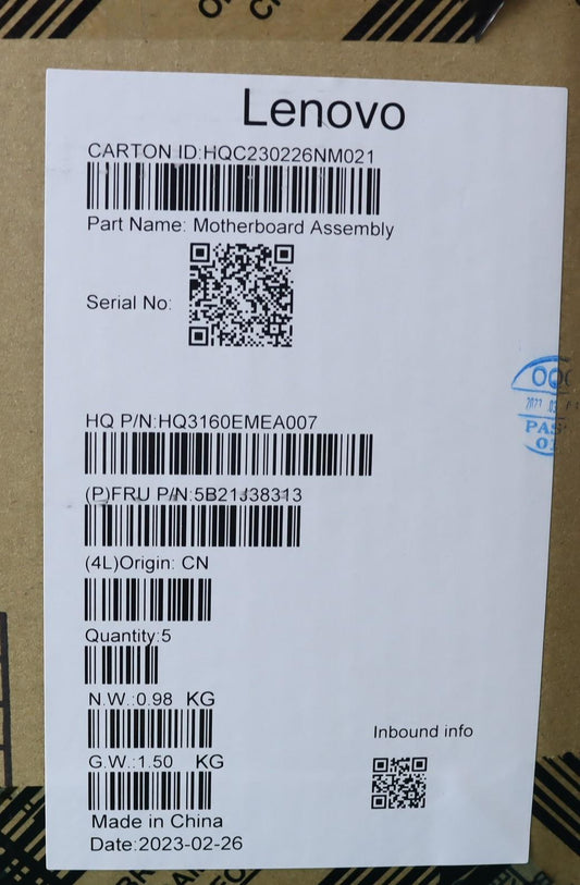 Lenovo Bdplanar Mbh83Al I513500Hrtx30 - 5B21J38313