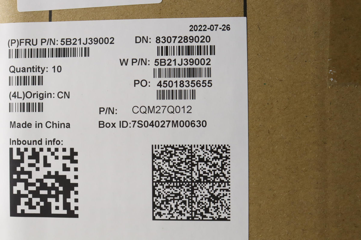 Lenovo Bdplanar I51235U 16Gdtpm Yabs - 5B21J39002