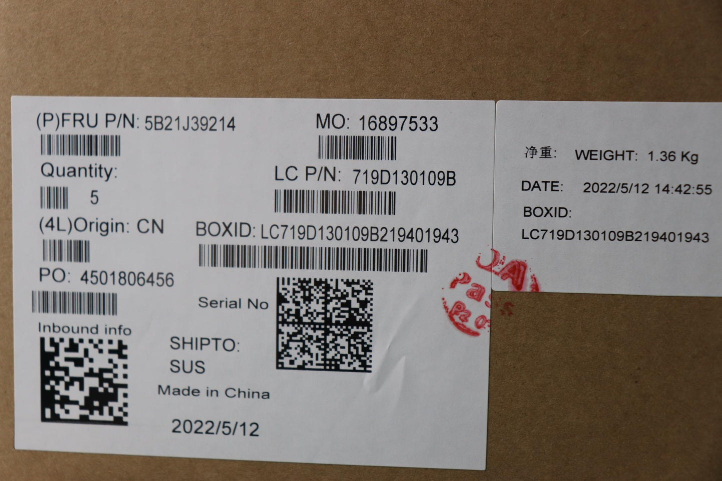 Lenovo Bdplanar I51135G7,16G,Ax201Ndl - 5B21J39214