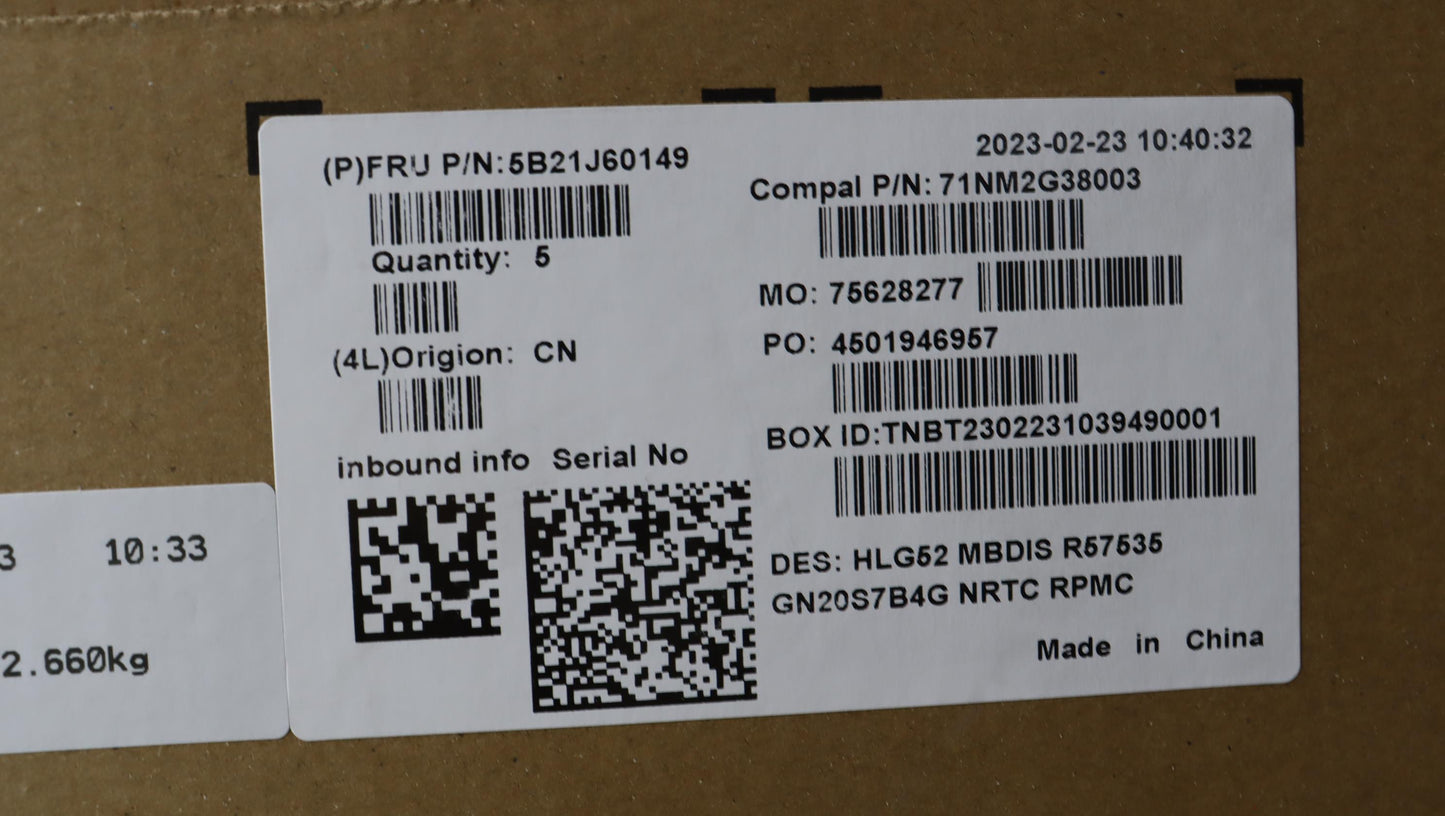 Lenovo Bdplanar 82Sb Nok R57535Hs Rtx - 5B21J60149