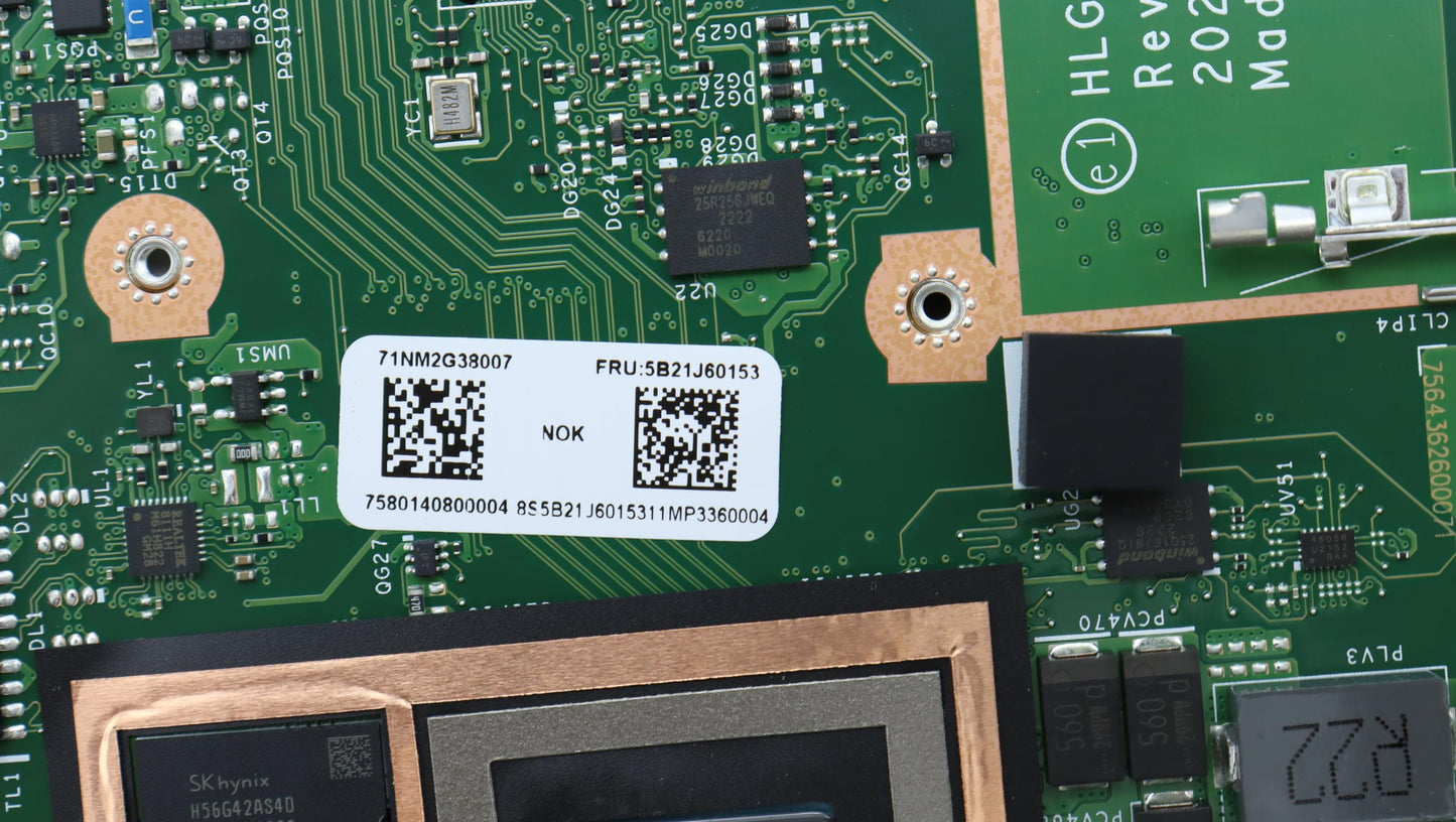 Lenovo Bdplanar 82Sb Nok R57535Hs Rtx - 5B21J60153
