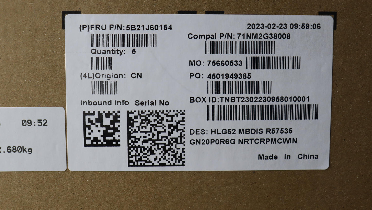 Lenovo Bdplanar 82Sb Win R57535Hs Rtx - 5B21J60154