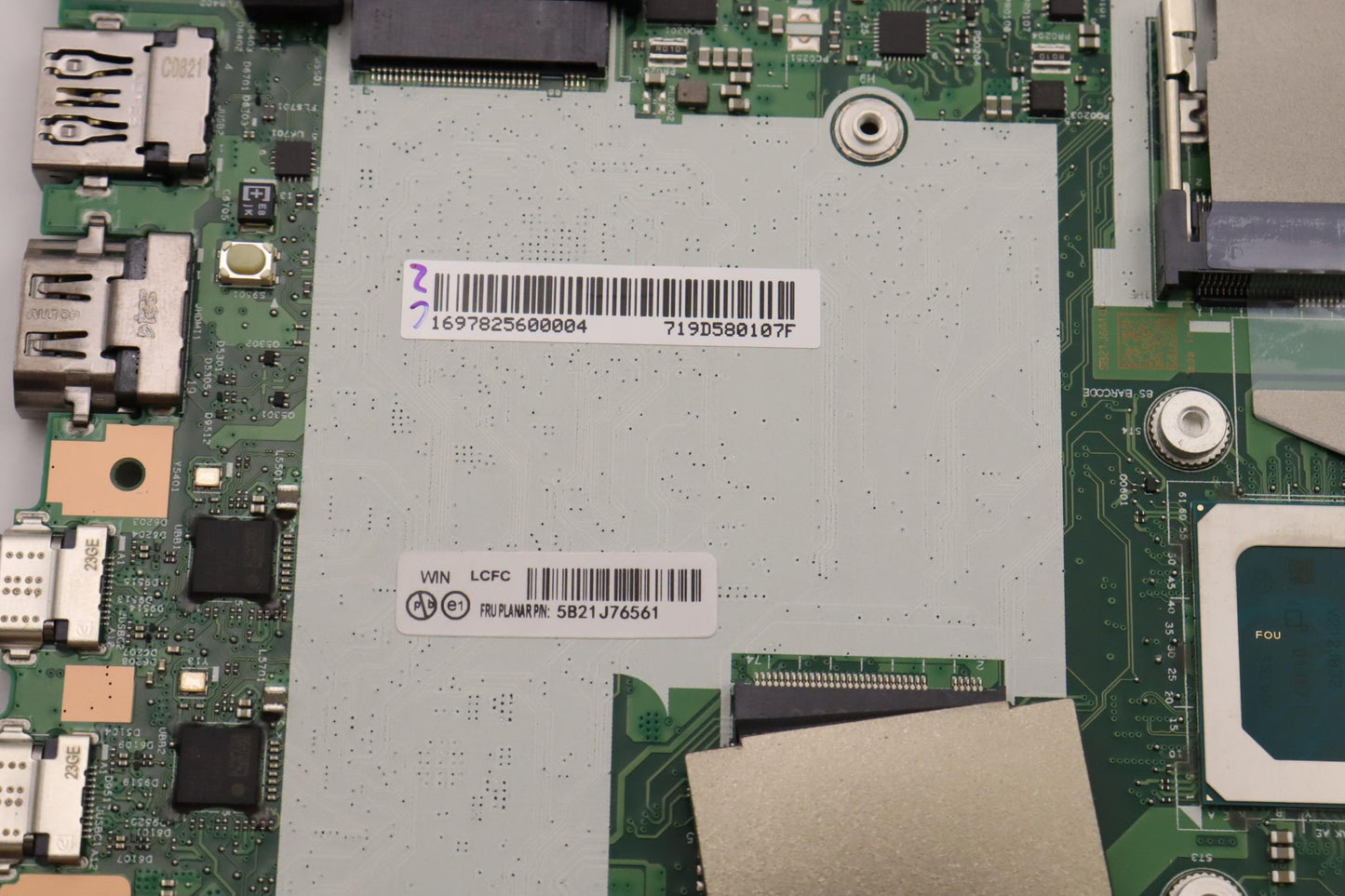 Lenovo BDPLANAR Motherboard, Intel i5-1245U, vPro, 16GB, 211, Windows, Embedded TPM - 5B21J76561