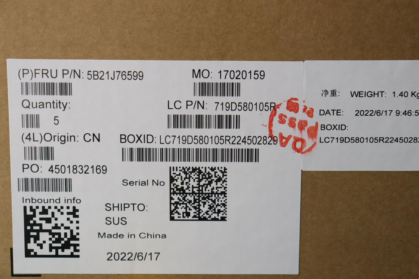 Lenovo - Motherboard BDPLANAR with Intel Core i5-1240P, 16GB RAM, Windows OS, Type-C, TPM Hardware-Based - 5B21J76599