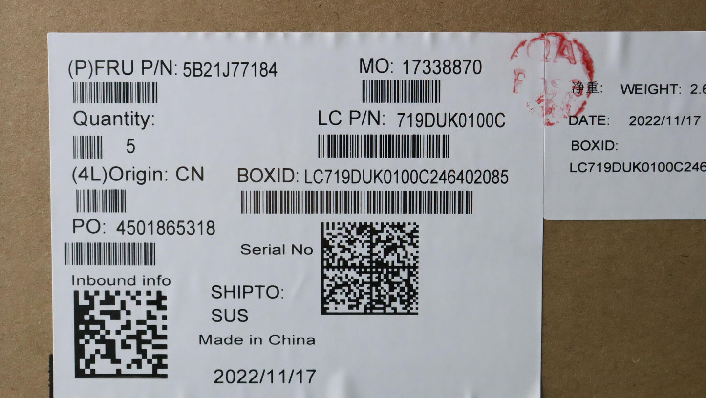 Lenovo Bdplanar Fl R5 P T600 4Gb Win - 5B21J77184