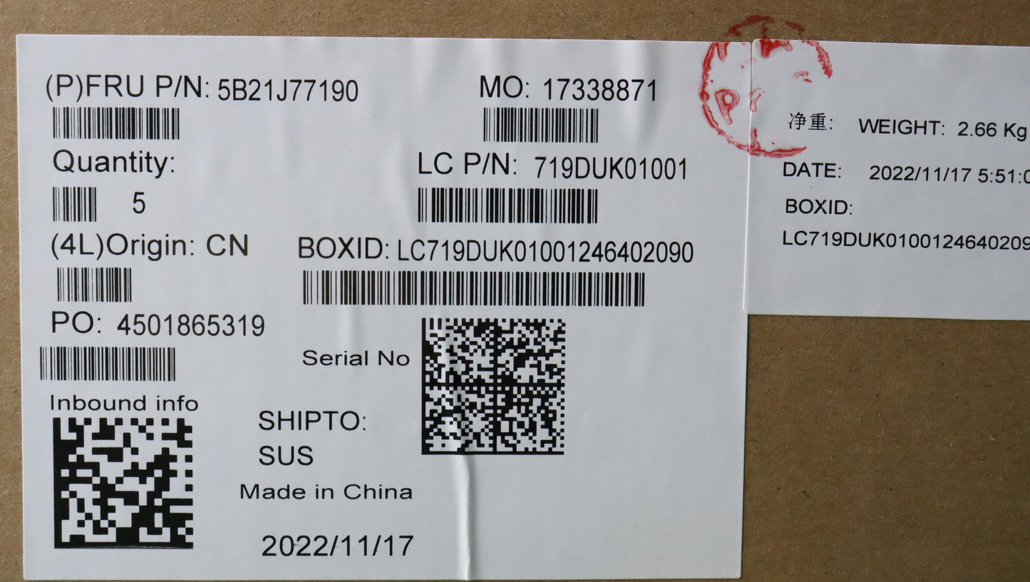 Lenovo Bdplanar Fl T600 R7 Pro Win Yd - 5B21J77190