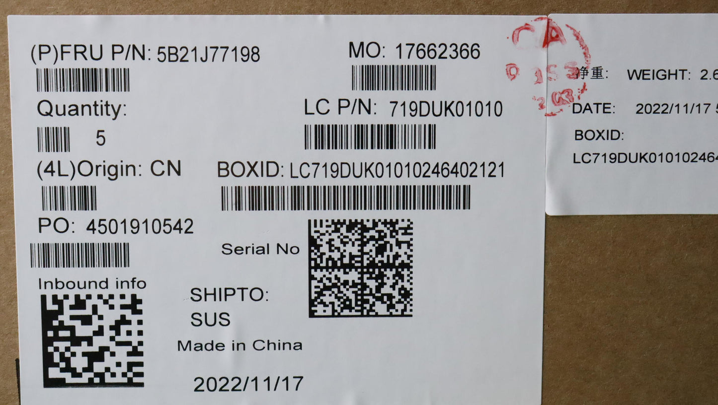 Lenovo Bdplanar Fl R7 P A2000 4G Win - 5B21J77198