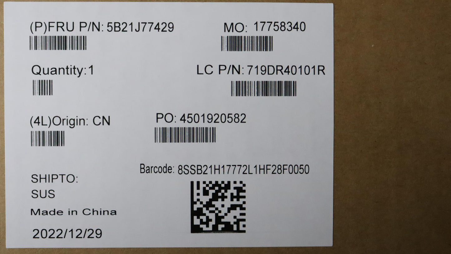 Lenovo Bdplanar Fr5P6650U8G725Ne Nokn - 5B21J77429