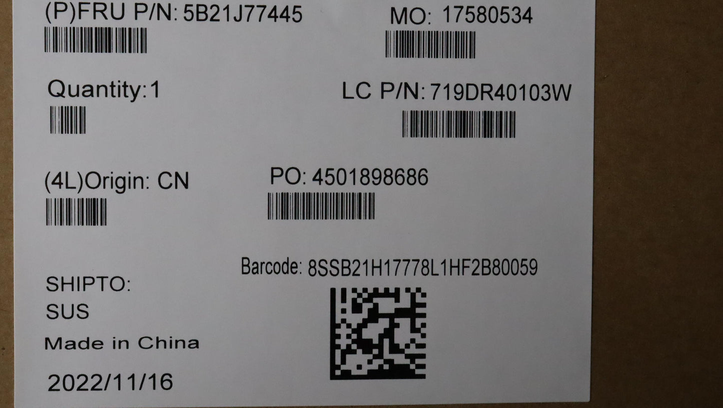 Lenovo Bdplanar Fr5P6650U32G725Ne Nkn - 5B21J77445