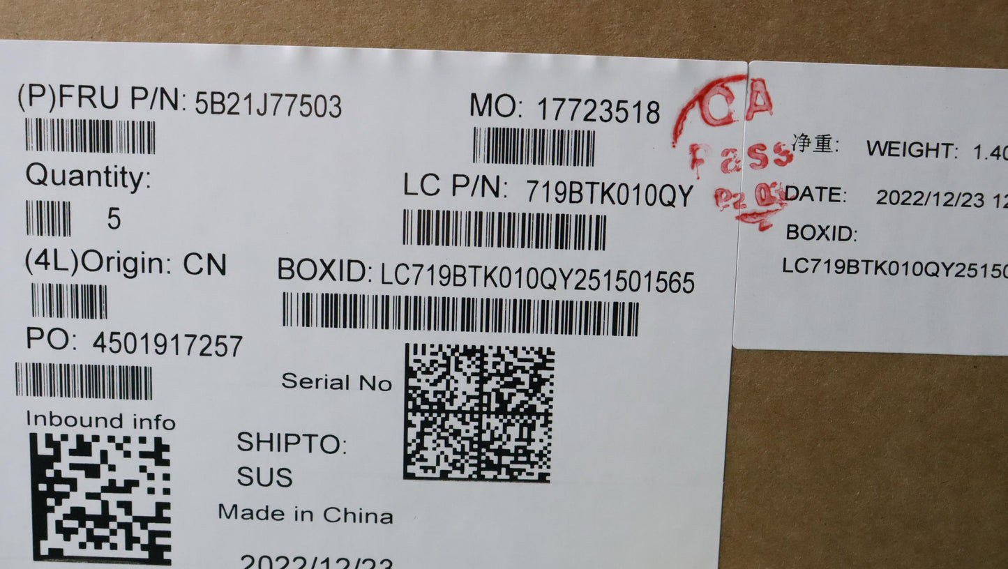 Lenovo Bdplanar I71165G716Gax201Nundl - 5B21J77503